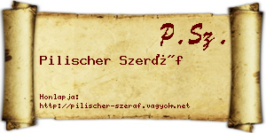 Pilischer Szeráf névjegykártya